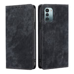 Custodia per telefono in pelle magnetica con spazzola antifurto, For Nokia G21/G11