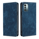 Custodia per telefono in pelle magnetica con spazzola antifurto, For Nokia G21/G11