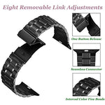 Cinturino per orologio in acciaio inossidabile a 5 sfere per la serie Apple Watch, 7 45mm / 6&SE&5&4 44mm / 3&2&1 42mm, 7 41mm / 6&SE&5&4 40mm / 3&2&1 38mm