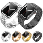 Cinturino per orologio in acciaio inossidabile a 5 sfere per la serie Apple Watch, 7 45mm / 6&SE&5&4 44mm / 3&2&1 42mm, 7 41mm / 6&SE&5&4 40mm / 3&2&1 38mm