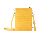 Borsa per cellulare con porta carte di credito in pietra, with Short Strap, with Long Strap, Zipper with Long Strap