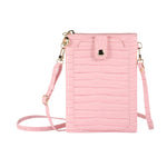 Borsa per cellulare con porta carte di credito in pietra, with Short Strap, with Long Strap, Zipper with Long Strap
