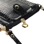 Borsa per cellulare con porta carte di credito in pietra, with Short Strap, with Long Strap, Zipper with Long Strap