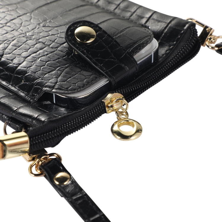 Borsa per cellulare con porta carte di credito in pietra, with Short Strap, with Long Strap, Zipper with Long Strap