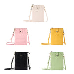 Borsa per cellulare con porta carte di credito in pietra, with Short Strap, with Long Strap, Zipper with Long Strap