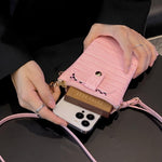 Borsa per cellulare con porta carte di credito in pietra, with Short Strap, with Long Strap, Zipper with Long Strap