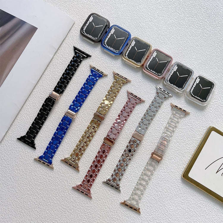 Cinturino in acrilico elettrolitico per la serie Apple Watch, 7 45mm / 6&SE&5&4 44mm / 3&2&1 42mm, 7 41mm / 6&SE&5&4 40mm / 3&2&1 38mm