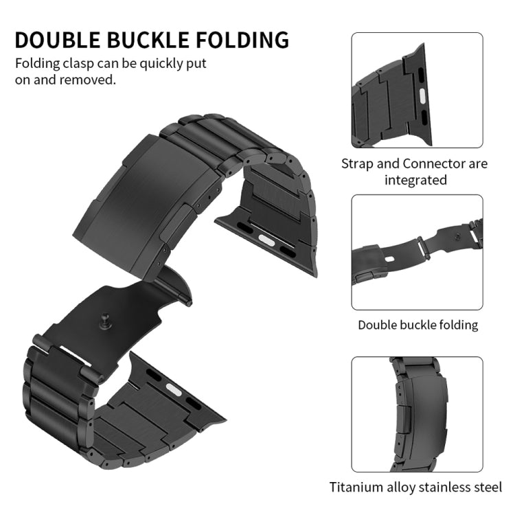 Cinturino in lega di titanio per Apple Watch Series, 7 45mm / 6&SE&5&4 44mm / 3&2&1 42mm, 7 41mm / 6&SE&5&4 40mm / 3&2&1 38mm