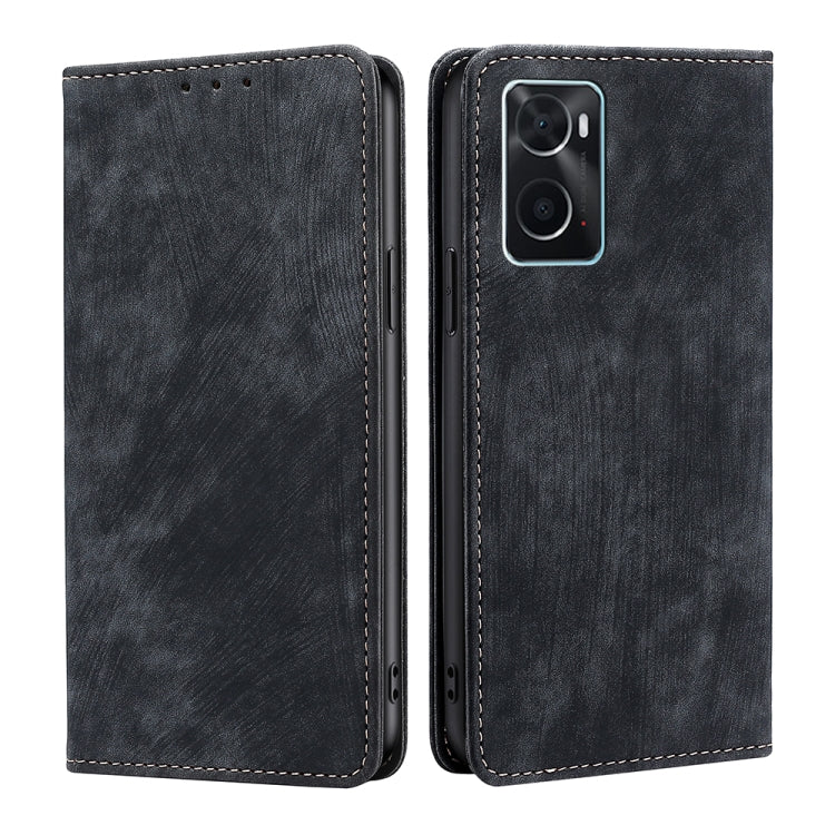 Custodia per telefono in pelle magnetica con spazzola antifurto RFID, For OPPO A36 4G/A76 4G Global, For OPPO Find X2, For OPPO Find X5, For OPPO K10 Pro 5G