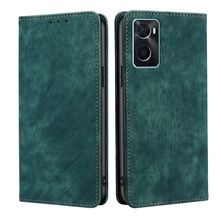 Custodia per telefono in pelle magnetica con spazzola antifurto RFID, For OPPO A36 4G/A76 4G Global, For OPPO Find X2, For OPPO Find X5, For OPPO K10 Pro 5G