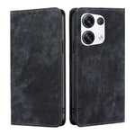 Custodia per telefono in pelle magnetica con spazzola antifurto RFID, For OPPO Reno6 Pro, For OPPO Reno8 5G, For OPPO Reno8 Pro+ 5G, For Realme 9 Pro/V25/Q5 5G
