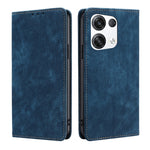 Custodia per telefono in pelle magnetica con spazzola antifurto RFID, For OPPO Reno6 Pro, For OPPO Reno8 5G, For OPPO Reno8 Pro+ 5G, For Realme 9 Pro/V25/Q5 5G