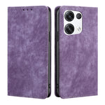 Custodia per telefono in pelle magnetica con spazzola antifurto RFID, For OPPO Reno6 Pro, For OPPO Reno8 5G, For OPPO Reno8 Pro+ 5G, For Realme 9 Pro/V25/Q5 5G