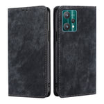 Custodia per telefono in pelle magnetica con spazzola antifurto RFID, For OPPO Reno6 Pro, For OPPO Reno8 5G, For OPPO Reno8 Pro+ 5G, For Realme 9 Pro/V25/Q5 5G