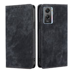 Custodia per telefono in pelle magnetica con spazzola antifurto RFID, For vivo X70, For vivo Y55S 5G, For Huawei Nova 8i, For Huawei Mate 40