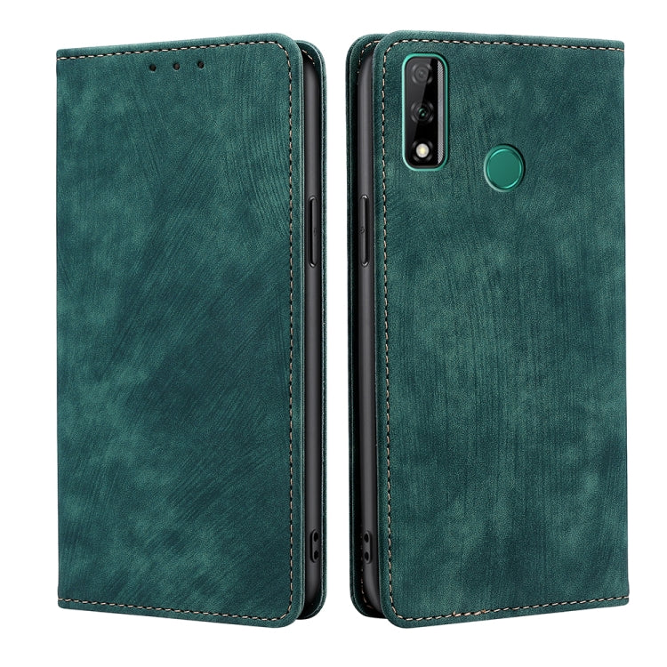 Custodia per telefono in pelle magnetica con spazzola antifurto RFID, For Huawei Y8S, For Huawei Y9A, For Honor 70, For Samsung Galaxy A03S US 165.85mm