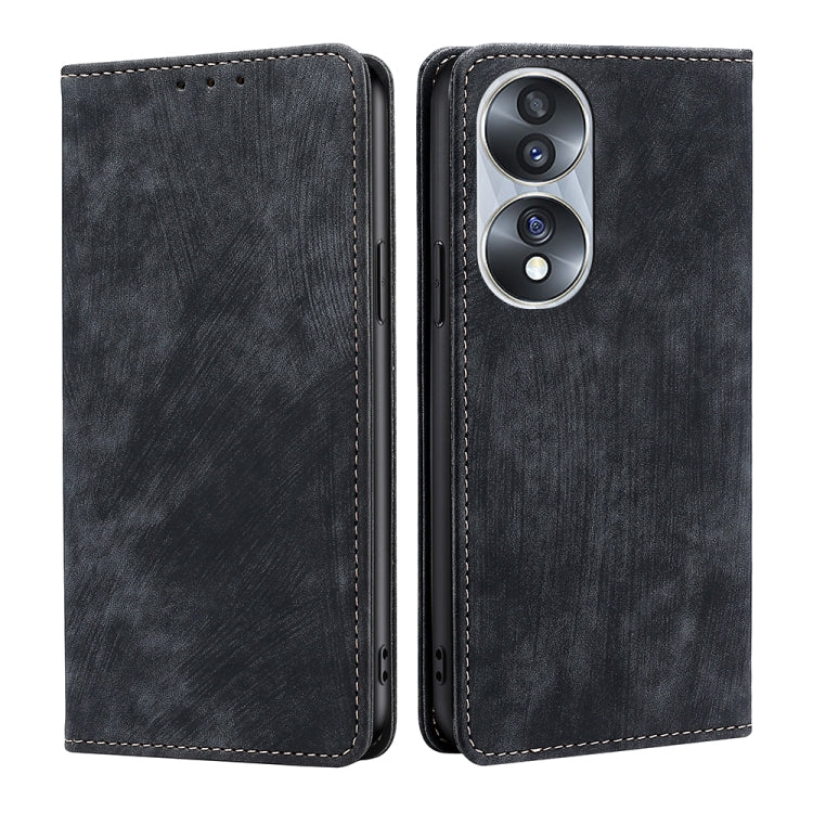 Custodia per telefono in pelle magnetica con spazzola antifurto RFID, For Huawei Y8S, For Huawei Y9A, For Honor 70, For Samsung Galaxy A03S US 165.85mm