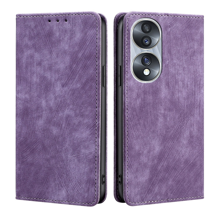Custodia per telefono in pelle magnetica con spazzola antifurto RFID, For Huawei Y8S, For Huawei Y9A, For Honor 70, For Samsung Galaxy A03S US 165.85mm