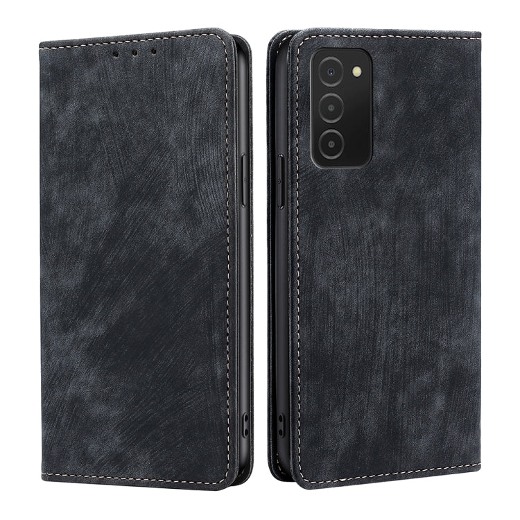 Custodia per telefono in pelle magnetica con spazzola antifurto RFID, For Huawei Y8S, For Huawei Y9A, For Honor 70, For Samsung Galaxy A03S US 165.85mm