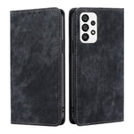 Custodia per telefono in pelle magnetica con spazzola antifurto RFID, For Samsung Galaxy A73 5G, For Samsung Galaxy M53 5G, For Samsung Galaxy S21 5G, For Samsung Galaxy S21 FE 5G