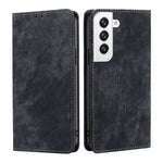 Custodia per telefono in pelle magnetica con spazzola antifurto RFID, For Samsung Galaxy S21+ 5G, For Samsung Galaxy S22 5G, For Samsung Galaxy S22+ 5G, For Sony Xperia 10 IV