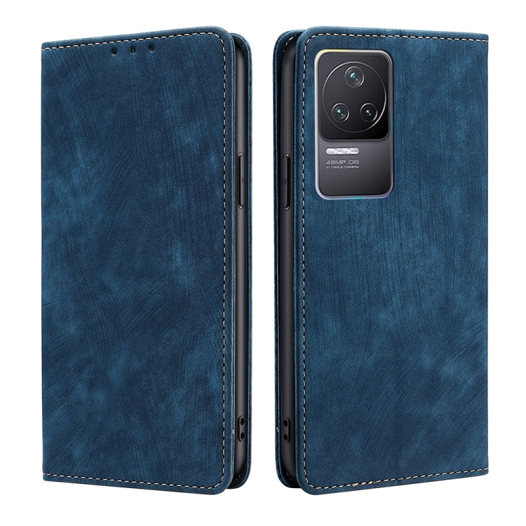 Custodia per telefono in pelle magnetica con spazzola antifurto RFID, For Xiaomi Redmi K50/K50 Pro, For Xiaomi Redmi Note 11 5G/Poco M4 Pro 5G, For Xiaomi Redmi Note 10 JE  Japan, For Xiaomi 12