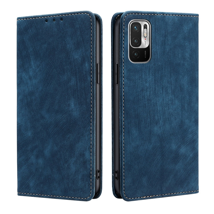 Custodia per telefono in pelle magnetica con spazzola antifurto RFID, For Xiaomi Redmi K50/K50 Pro, For Xiaomi Redmi Note 11 5G/Poco M4 Pro 5G, For Xiaomi Redmi Note 10 JE  Japan, For Xiaomi 12