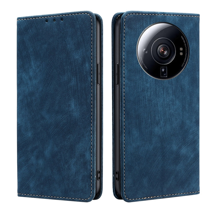 Custodia per telefono in pelle magnetica con spazzola antifurto RFID, For Xiaomi 12S Ultra, For Xiaomi Poco C40, For Xiaomi Poco M4 5G, For OnePlus Nord CE 2 5G