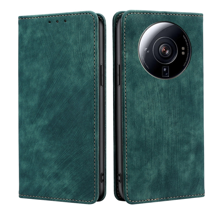 Custodia per telefono in pelle magnetica con spazzola antifurto RFID, For Xiaomi 12S Ultra, For Xiaomi Poco C40, For Xiaomi Poco M4 5G, For OnePlus Nord CE 2 5G