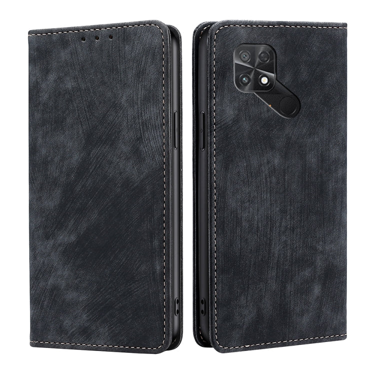 Custodia per telefono in pelle magnetica con spazzola antifurto RFID, For Xiaomi 12S Ultra, For Xiaomi Poco C40, For Xiaomi Poco M4 5G, For OnePlus Nord CE 2 5G