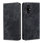 Custodia per telefono in pelle magnetica con spazzola antifurto RFID, For Xiaomi 12S Ultra, For Xiaomi Poco C40, For Xiaomi Poco M4 5G, For OnePlus Nord CE 2 5G