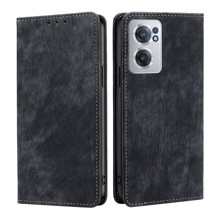 Custodia per telefono in pelle magnetica con spazzola antifurto RFID, For Xiaomi 12S Ultra, For Xiaomi Poco C40, For Xiaomi Poco M4 5G, For OnePlus Nord CE 2 5G
