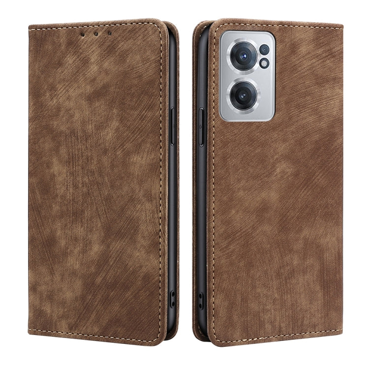 Custodia per telefono in pelle magnetica con spazzola antifurto RFID, For Xiaomi 12S Ultra, For Xiaomi Poco C40, For Xiaomi Poco M4 5G, For OnePlus Nord CE 2 5G