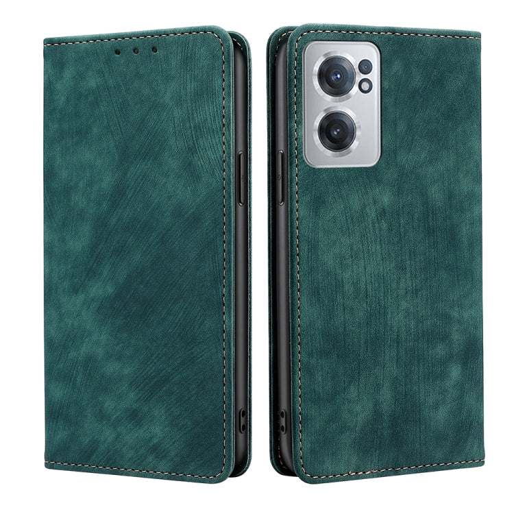 Custodia per telefono in pelle magnetica con spazzola antifurto RFID, For Xiaomi 12S Ultra, For Xiaomi Poco C40, For Xiaomi Poco M4 5G, For OnePlus Nord CE 2 5G