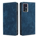 Custodia per telefono in pelle magnetica con spazzola antifurto RFID, For ZTE Axon 30 Pro