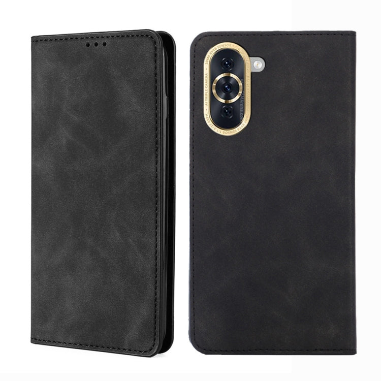 Custodia per telefono in pelle con vibrazione orizzontale magnetica Skin Feel, For Huawei nova 10, For Huawei nova 10 Pro, For Huawei Enjoy 50/nova Y70 Plus/Y70 4G
