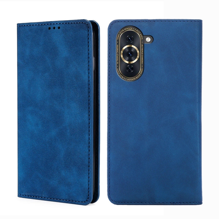 Custodia per telefono in pelle con vibrazione orizzontale magnetica Skin Feel, For Huawei nova 10, For Huawei nova 10 Pro, For Huawei Enjoy 50/nova Y70 Plus/Y70 4G
