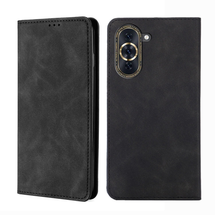 Custodia per telefono in pelle con vibrazione orizzontale magnetica Skin Feel, For Huawei nova 10, For Huawei nova 10 Pro, For Huawei Enjoy 50/nova Y70 Plus/Y70 4G