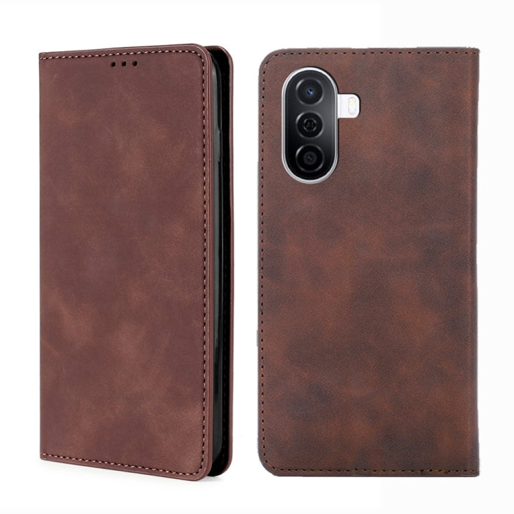 Custodia per telefono in pelle con vibrazione orizzontale magnetica Skin Feel, For Huawei nova 10, For Huawei nova 10 Pro, For Huawei Enjoy 50/nova Y70 Plus/Y70 4G