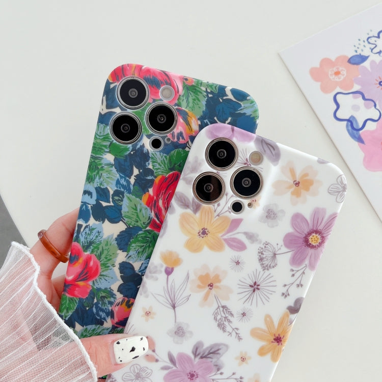 Custodia TPU floreale con cordino per iPhone 13 Pro Max