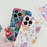 Custodia TPU floreale con cordino per iPhone 11 Pro Max
