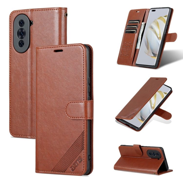 AZNS Custodia per cellulare in pelle di pecora con struttura in pelle di pecora, For Huawei nova 10 Pro, For Huawei nova 10
