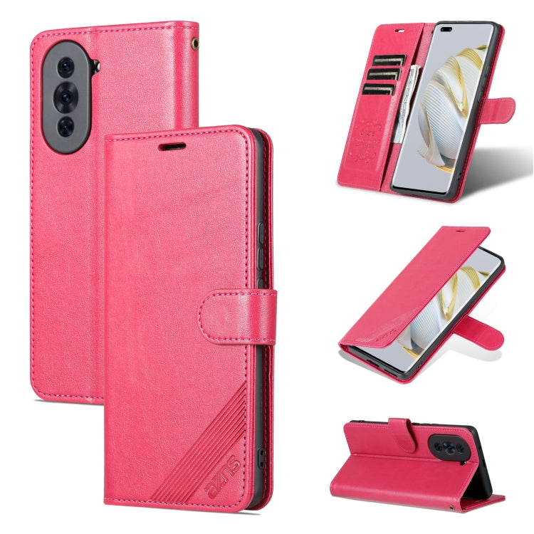 AZNS Custodia per cellulare in pelle di pecora con struttura in pelle di pecora, For Huawei nova 10 Pro, For Huawei nova 10