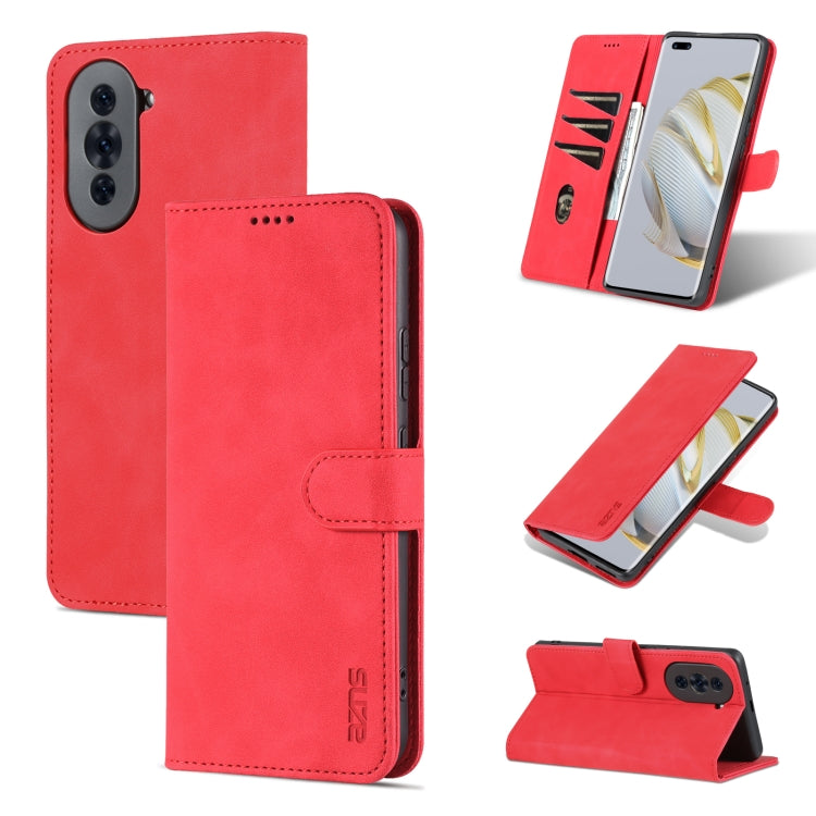 AZNS Skin Feel Calf Texture Flip Custodia in pelle per telefono, For Huawei nova 10, For Huawei nova 10 Pro