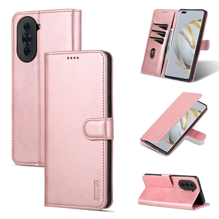 AZNS Skin Feel Calf Texture Flip Custodia in pelle per telefono, For Huawei nova 10, For Huawei nova 10 Pro