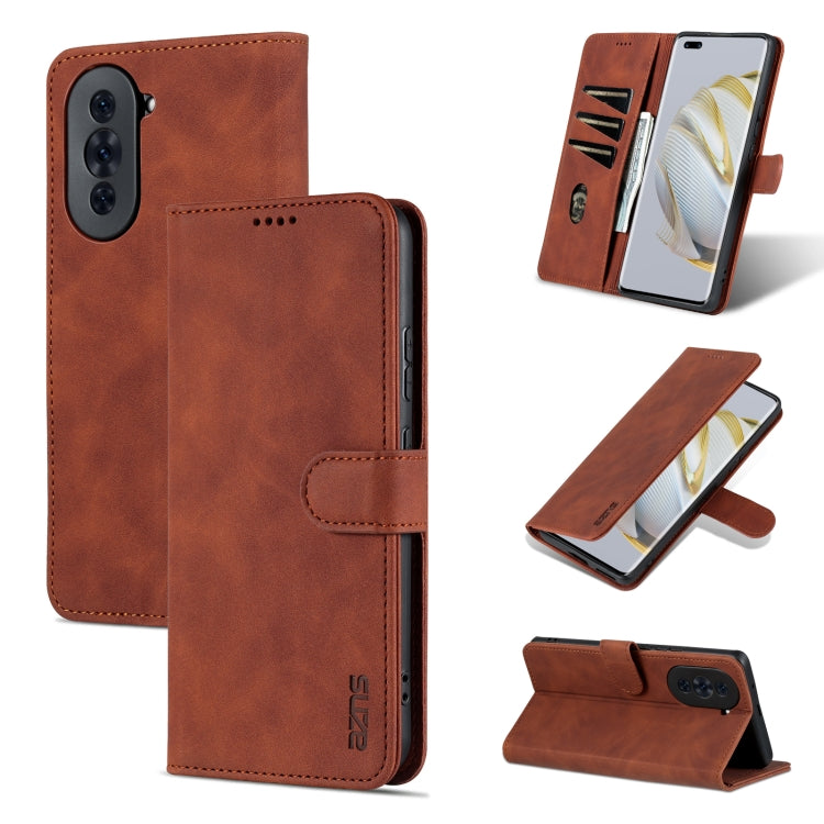 AZNS Skin Feel Calf Texture Flip Custodia in pelle per telefono, For Huawei nova 10, For Huawei nova 10 Pro