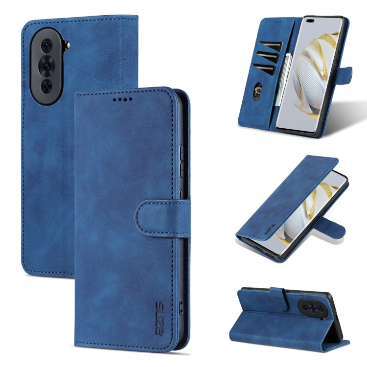 AZNS Skin Feel Calf Texture Flip Custodia in pelle per telefono, For Huawei nova 10, For Huawei nova 10 Pro