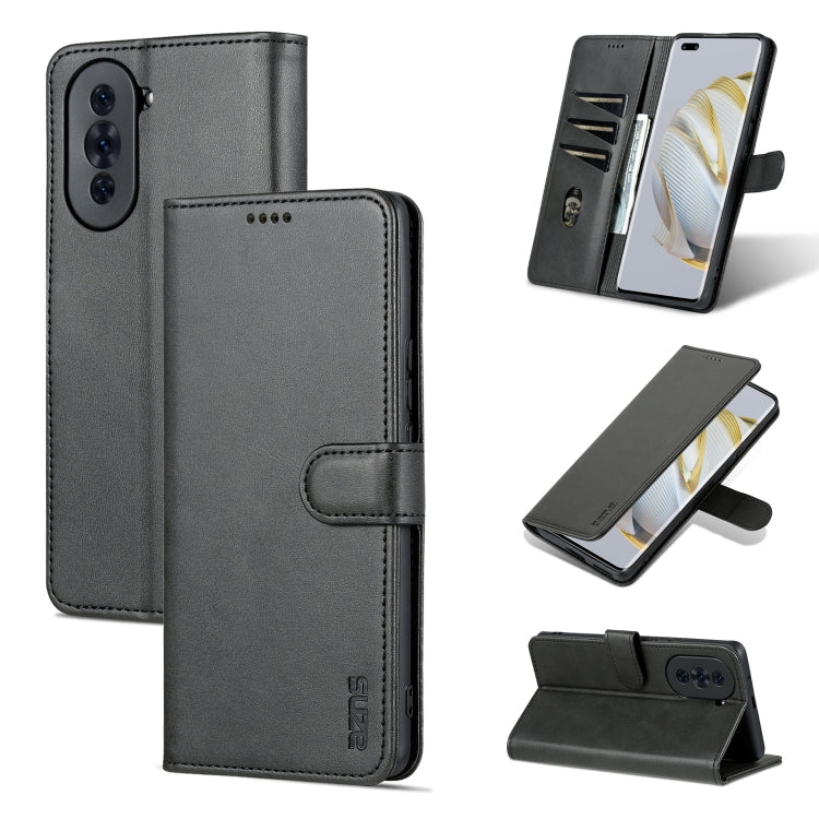 AZNS Skin Feel Calf Texture Flip Custodia in pelle per telefono, For Huawei nova 10, For Huawei nova 10 Pro