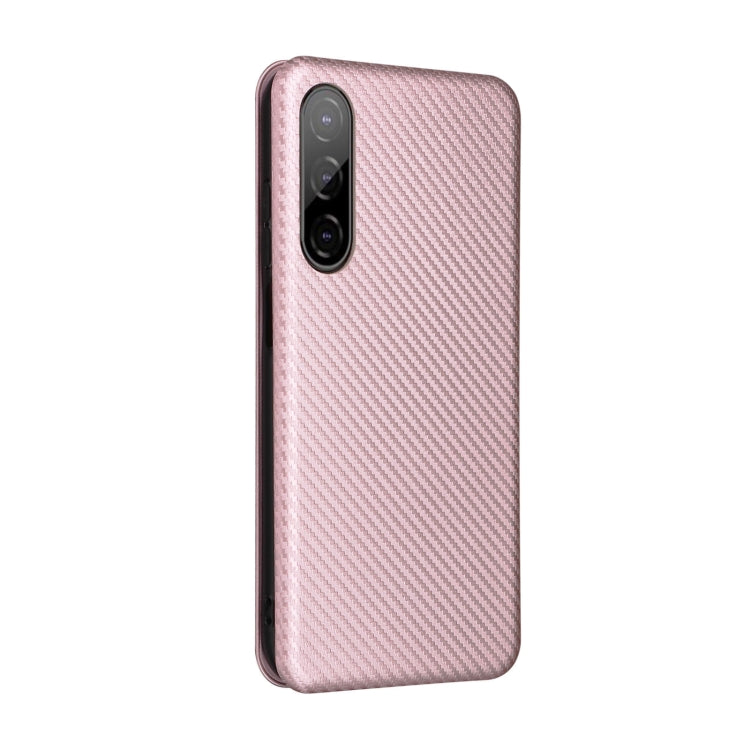 Custodia per telefono in pelle con vibrazione magnetica in fibra di carbonio, For HTC Desire 22 Pro, For Realme C30, For Nokia C21 Plus, For Xiaomi 12S Ultra