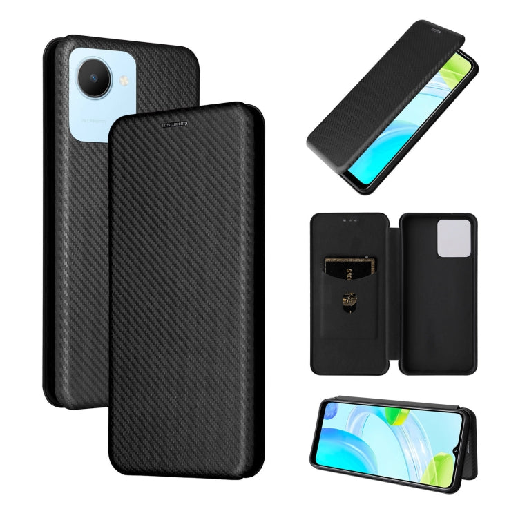 Custodia per telefono in pelle con vibrazione magnetica in fibra di carbonio, For HTC Desire 22 Pro, For Realme C30, For Nokia C21 Plus, For Xiaomi 12S Ultra